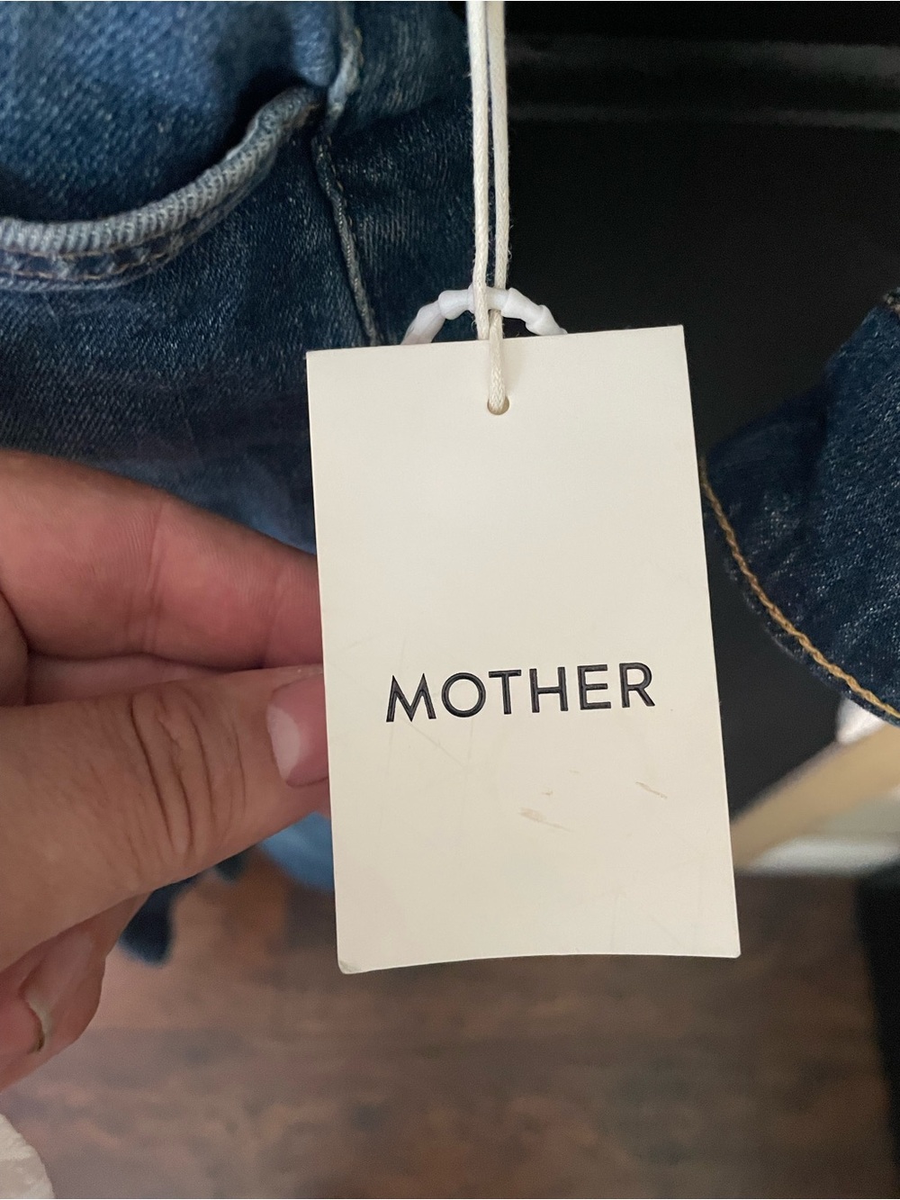 MOTHER Denim piece, specifically identified as the "The Cover Up" dress - Picture 5 of 7